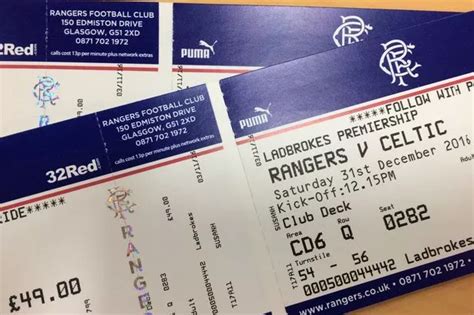 rangers fc tickets scotland